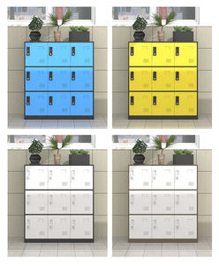 Zoxin Armoire de vestiaire en métal durable Serrures électroniques/clés/codes Conception à 9 portes pour les fournitures d'uniformes <span class=keywords><strong>du</strong></span> personnel de l'hôtel - Product Image 4