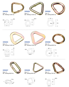 Rắn kẽm rèn D-Ring phần cứng 2 \ "tam giác thép với mạ kẽm kết thúc hàn kim loại D Ring và O Ring - Product Image 5