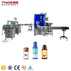 Complete Turnkey Automatic Round PET Bottle Mouthwash Pure Drinking Mineral Water Filling Capping Sealing Machine
