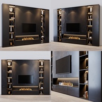 PA Luxuriöses Design Wohnzimmermöbel Moderner Wandmontierter TV-Schrank