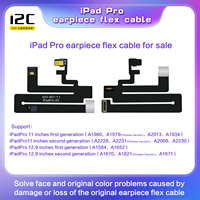 Cable flexible con sensor de proximidad para auricular I2C 8-15PM/Pad Pro, True Tone, Face ID, repuesto para reparación de teléfonos móviles