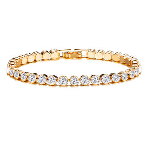 Nueva pulsera de cristal romana de estilo europeo y americano para mujer, elegante pulsera con incrustaciones de <span class=keywords><strong>diamantes</strong></span>, joyería de estilo étnico. - Product Image 1