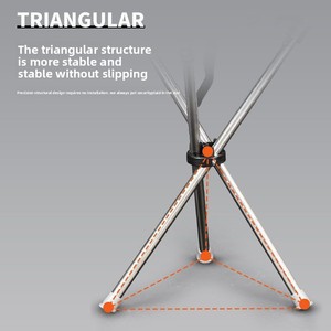 Bastón de senderismo plegable al aire libre, bastón telescópico de 5 secciones para ancianos, bastón de escalada para viajar - Product Image 4