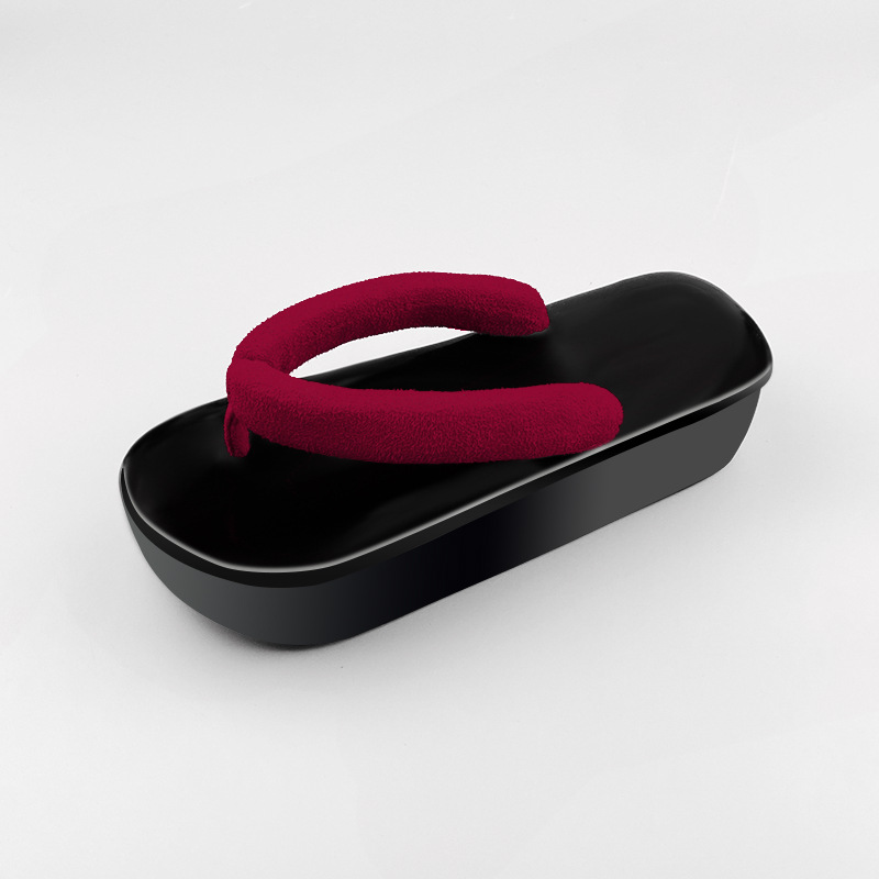 Ceinture rouge vin à fond noir A53
