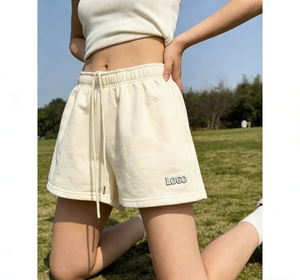 Shorts Deportivos de Cintura Alta para Mujer, Cierre Elástico en la Cintura, Transpirables, para Gimnasio, Deportes, Ejercicio, Casuales - Product Image 1