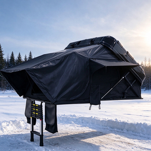Carpa de Techo Impermeable Oxford para 4 Personas, Familiar, 4 Estaciones, Ligera, con Protección UV, Carpa de Techo Publicitaria para Camping - Product Image 1