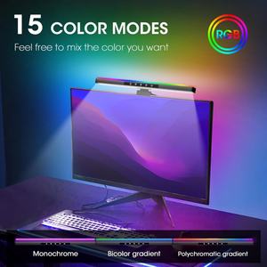 Barre lumineuse LED pour moniteur, lampe de bureau RGB à intensité variable, commande par application ou par commande tactile pour bureau/chambre/salon - Product Image 2