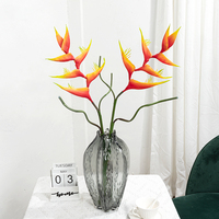 Bunga Heliconia Buatan Berkualitas Tinggi, Bunga Bird of Paradise Palsu untuk Dekorasi Rumah