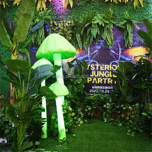 Fornitura per feste fungo gonfiabile gigante colorato vivido con luci a led per attività a tema <span class=keywords><strong>Alice</strong></span> nel paese delle meraviglie - Product Image 4