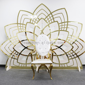 Sillas <span class=keywords><strong>DE</strong></span> CORONA <span class=keywords><strong>DE</strong></span> BODA <span class=keywords><strong>DE</strong></span> ACERO INOXIDABLE, muebles <span class=keywords><strong>de</strong></span> boda <span class=keywords><strong>de</strong></span> Hotel europeo, comedor <span class=keywords><strong>de</strong></span> metal, cocina, sillones modernos - Product Image 1