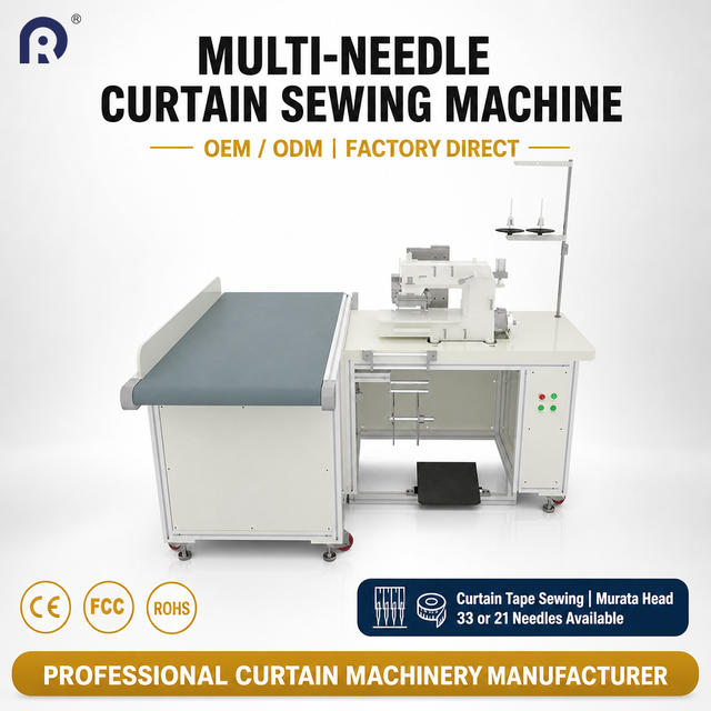 Professional Supply Ridong RD-HBJ100 Multi-needle Industrial Automatic Sewing Machine for Curtain Making 220V