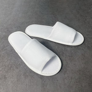 Oteller ve homestays için tek kullanımlık anti kayma terlik toptan, kalınlaşmış keten mercan kadife tek kullanımlık otel terliği - Product Image 2