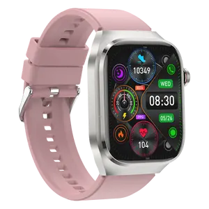 2024 Hot TK16 2.04-inch high resolution Bluetooth call IP68 waterproof uric acid lipids blood glucose monitoring smartwatch