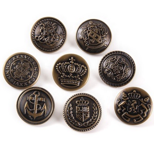 Botones <span class=keywords><strong>de</strong></span> Metal <span class=keywords><strong>de</strong></span> Latón Vintage Personalizados, Estilo Británico, Botón con Diseño <span class=keywords><strong>de</strong></span> León Dorado, <span class=keywords><strong>Ancla</strong></span> y Corona para Traje, Blazer o Abrigo - Product Image 5
