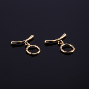 OT Buckle Pure <b>Copper</b> Gold Plated <b>Bracelet</b> Connector DIY Jewelry Finding For <b>Bracelet</b> Making Chain Shape - Product Image 3