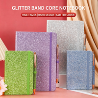 Carnet à sequins pour filles, cadeau créatif transfrontalier, couverture scintillante, logo personnalisé, boîte cadeau, fournitures scolaires en gros