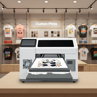 Imprimante DTG pour petites entreprises Reeleyin - entièrement automatique, écran tactile AI H5, encre de revêtement textile pour l'impression textile sur vêtements