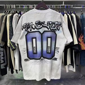 เสื้อยืดแขนสั้นทรงหลวม คอกลม สไตล์ฮิปสเตอร์ ลายปั๊มร้อน สำหรับผู้ชายและผู้หญิง - Product Image 6