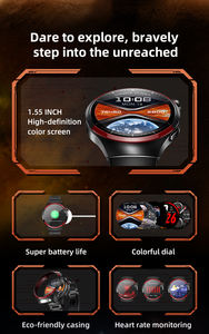 2025นาฬิกาอัจฉริยะ HW16 Max สำหรับผู้ชาย, สินค้ามาใหม่นาฬิกากีฬาและธุรกิจพร้อมฟังก์ชัน NFC เข็มทิศติดตามการนอนหลับ IP67กันน้ำ3สาย - Product Image 4