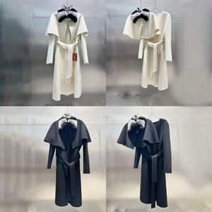 Cappotto Invernale di Lusso per <span class=keywords><strong>Donna</strong></span>, <span class=keywords><strong>Giacca</strong></span> Lunga in 100% Lana e Cashmere - Product Image 2