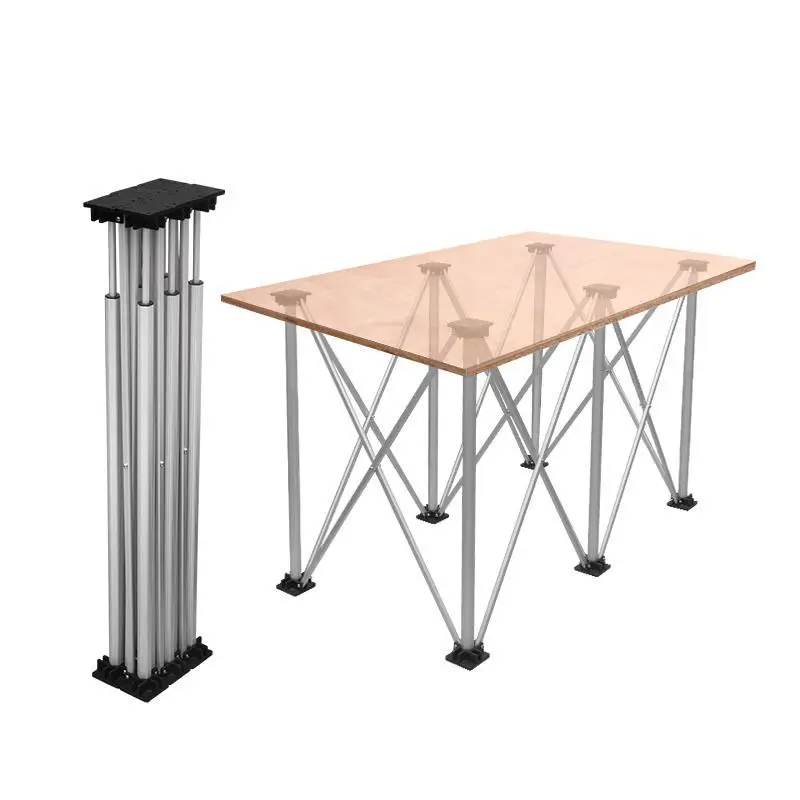 3x5 15-Strut Suporte de Trabalho e Suporte Sawhorse Mesa Portátil com Folding Alumínio Dobrável Pernas