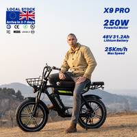 Nouvelle Arrivée 2026 KOOLUX X9pro Vélo Électrique 20 Pouces avec Double Batterie au Lithium, Porte-Bagages Arrière, Pneus Fat BMX, Moteur Brushless, Cadre en Acier, 7 Vitesses