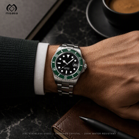 Montre de plongée automatique lumineuse de 41 mm en acier inoxydable, Relogio Masculino, montre mécanique pour homme, résistante à l'eau jusqu'à 200 m