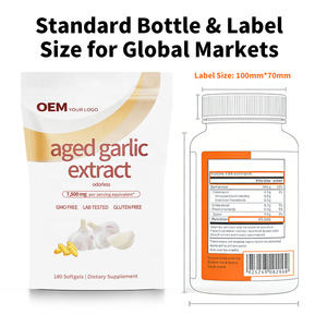 Cápsulas de Aceite de Ajo Negro 100% Natural Sin Olor OEM, Bajo MOQ, Suministro con Prueba COA para Vendedores de Plataformas de Comercio Electrónico - Product Image 4