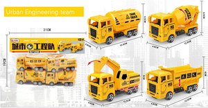 Juguete de Construcción de Plástico para Niños, Excavadora Resistente a Impactos para Juego Educativo e Interacción Padres-Hijos - Product Image 3