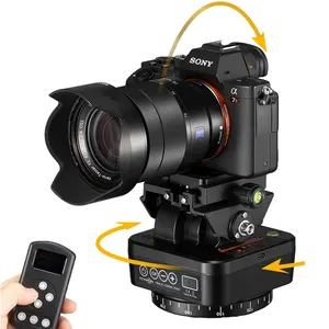 FOTOWORX Gimbal Cabeça Controle Remoto Sem Fio Tripé Cabeça Bola Cabeça para DSLR Video Digital Camera