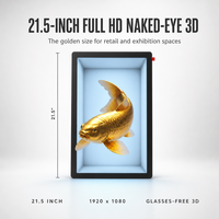 21,5-дюймовый цифровой рекламный дисплей-постер с эффектом 3D без очков, LCD-видеоплеер для метро, стереоскопический эффект для промоакций