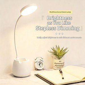 Macaron LED Night Light USB <b>Charging</b> Touch Dimmable Table <b>Lamp</b> Pen Holder Phone Stand For Study Bedroom - Product Image 4