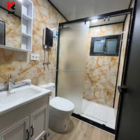 Casa Contenedor Expandible de Doble Ala YIKUN HOUSE Moderna de 20/40 pies, 2-6 Dormitorios, Oficina/Hotel Modular de Acero Desmontable Tipo Sándwich