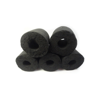 Charbon de bois noir à combustion longue durée pour barbecue, table de grillade extérieure, bois dur, 8500J Calory, certifié ISO9001