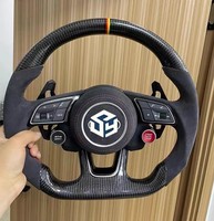 Volant de voiture en fibre de carbone pour Audi A1 A3 A4 A5 A6 B8 B8.5 B9 C6 S3 S4 S5 S6 S7 RS3 RS4 RS5 RS6 RS7 S8
