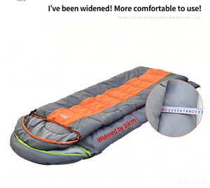 <span class=keywords><strong>Sac</strong></span> <span class=keywords><strong>de</strong></span> <span class=keywords><strong>couchage</strong></span> extérieur pour adultes en nylon et polyester, respirant, coupe-vent, toutes saisons, pour le camping et les voyages, taille simple ou double - Product Image 6