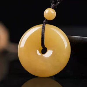 <span class=keywords><strong>Pendentif</strong></span> <span class=keywords><strong>rond</strong></span> en <span class=keywords><strong>jade</strong></span> naturel de 20mm, breloque en forme de donuts, cercle pour la fabrication de bijoux, jaspe de lave jaune - Product Image 2