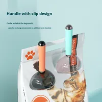 Cuillère à nourriture pour animaux de compagnie avec clip, en PP et PS, fournitures d'alimentation pour chiens et chats, outil de mesure portable et durable pour la cuisine