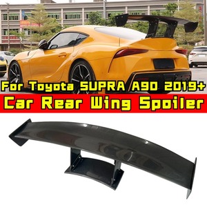 Aileron de coffre arrière en fibre de carbone véritable pour Toyota SUPRA A90 2019+ style VRS, modification de spoiler de coffre arrière. - Product Image 1