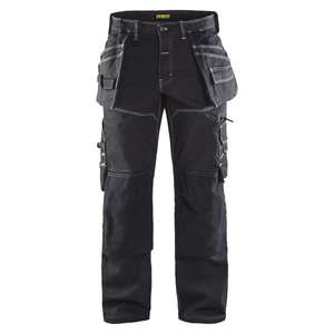 BLAKLADER - 196011419900C44 Pantalon d'artisan stretch X1900 Denim Noir-PANTALON DE TRAVAIL EAN 7330509491195 PANTALON DE TRAVAIL CARGO - Product Image 1