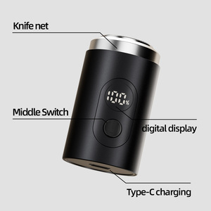 Nouveau rasoir électrique compact et performant, tondeuse à barbe en alliage d'aluminium, rasoir rotatif lavable pour homme - Product Image 1