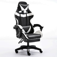 Chaise de bureau pivotante inclinable en cuir PU Anji personnalisée à prix abordable, chaise de jeu pour ordinateur, chaise de gaming style course, Silla Gamer