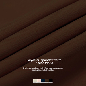 5502 femmes décontracté jambe large <span class=keywords><strong>taille</strong></span> haute pantalon <span class=keywords><strong>doublé</strong></span> <span class=keywords><strong>polaire</strong></span> chaud solide Sports de plein air course Leggings - Product Image 5