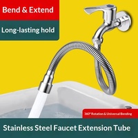 Tuyau d'extension moderne pour robinet de cuisine, pour éviers de légumes, électroplaqué, pliable, tout en cuivre, bec extenseur rotatif 0-100C