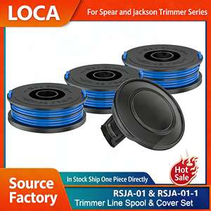 Kit de remplacement de bobine de fil pour tête de coupe RSJA-01 brevetée, nylon gris 1,6 mm 10FT/3,05M, compatible Blue Spear Jackson GT450 GT600 N1F-GT-280 - Product Image 2