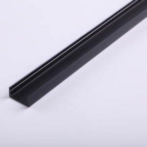 Đen <span class=keywords><strong>U</strong></span> Kênh Nhựa Hồ Sơ Cho Led Siê<span class=keywords><strong>u</strong></span> Thị Kệ Talker Strips - Product Image 5