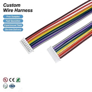 Connecteur de faisceau de câbles JST SH GH ZH PH XH MOLEX Dupont, pas de 0.8, 1.0, 1.25, 1.5, 2.0, 2.54 mm, 1, 2, 3, 4, 5, 6, 7, 8, 40 broches - Product Image 1