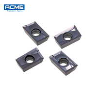 Plaquettes de fraisage en carbure de tungstène APKT160402, excellente finition de surface, outils CNC avec revêtement NANO PVD, adaptées pour l'acier