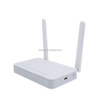 Modem Fiber FTTH WiFi Dual Band 4GE Ports GPON ONU F670L Kualitas Bagus Versi Bahasa Inggris Kompatibel dengan ZTE OLT