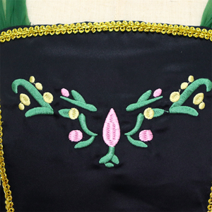 Nouvelle arrivée <span class=keywords><strong>2022</strong></span>, robe de princesse Anna sans manches, broderie, costumes de cosplay pour <span class=keywords><strong>Halloween</strong></span>, Noël - Product Image 6